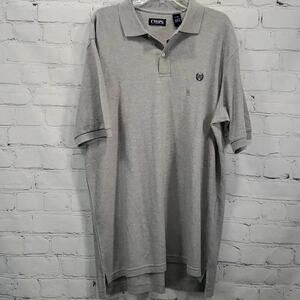 Chaps Men's Big & Tall Size LT Golf Pebble Heather Gray NWT